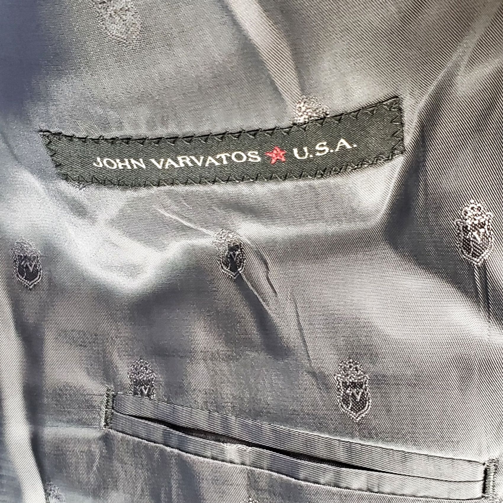 John Varvatos JOHN VARVATOS USA Blazer Wool Black Bedford Single-Breasted Size 40R Mens Jacket Coat Blazer Pants? Size 40R - 6 Thumbnail