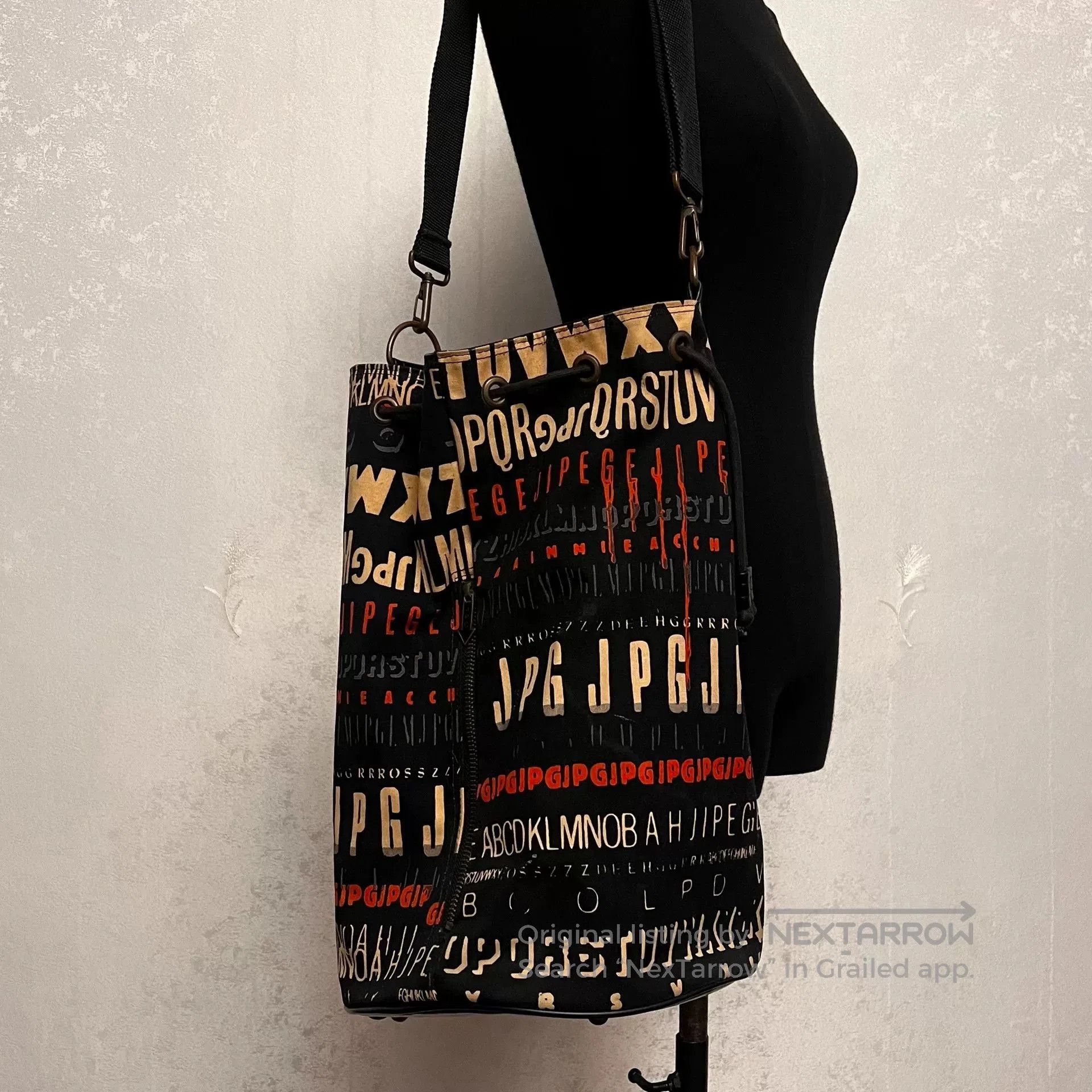 Jean Paul Gaultier Jean Paul Gaultier Letter Print Crossbody Bag. Size ONE SIZE - 1 Thumbnail
