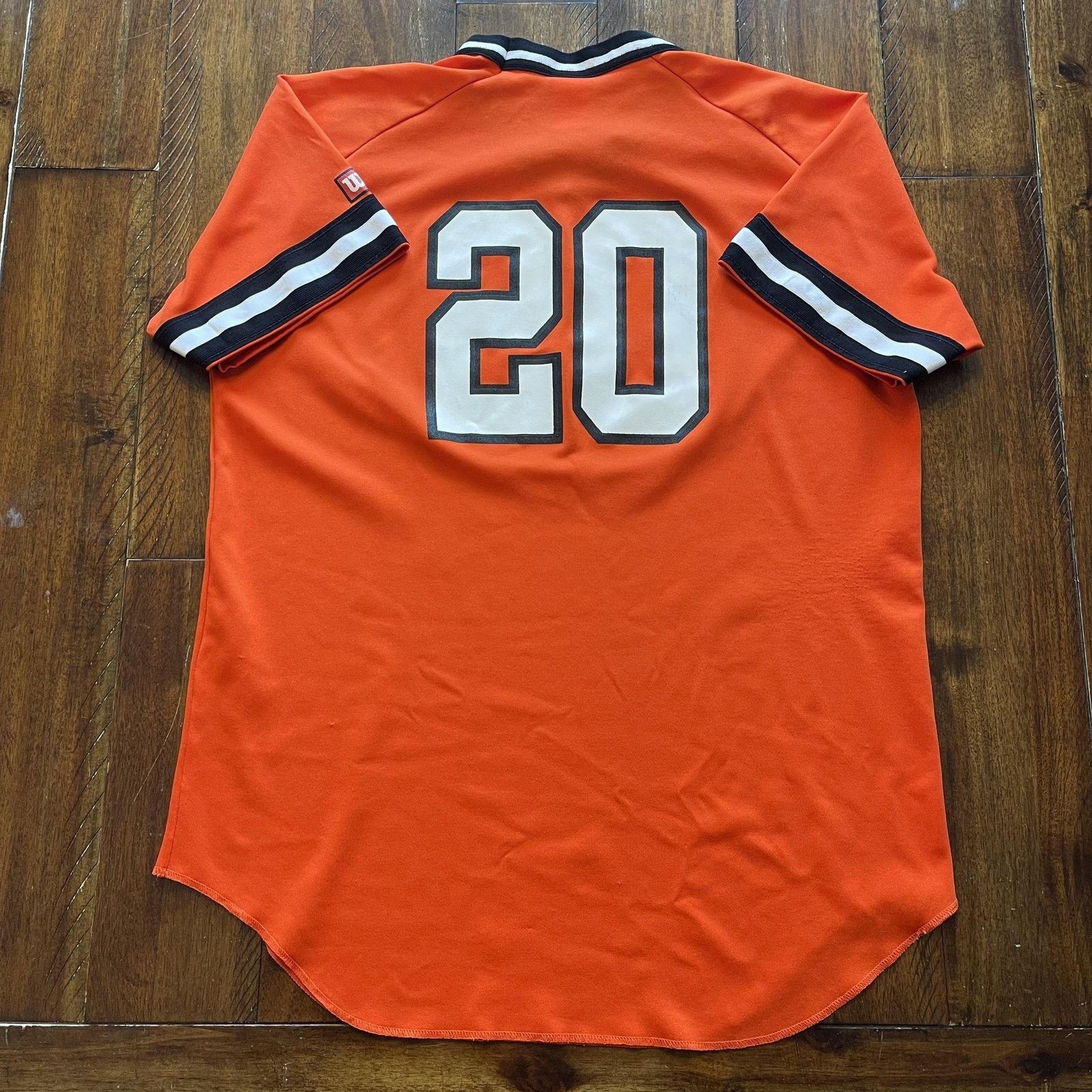 Wilson Vtg Falcons Jersey Mens XL Orange Wilson USA Baseball 20 90s Size US XL / EU 56 / 4 - 9 Thumbnail