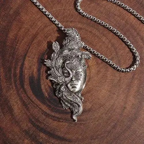 VIBE Vintage Flower Mask Necklace Size ONE SIZE - 3 Thumbnail