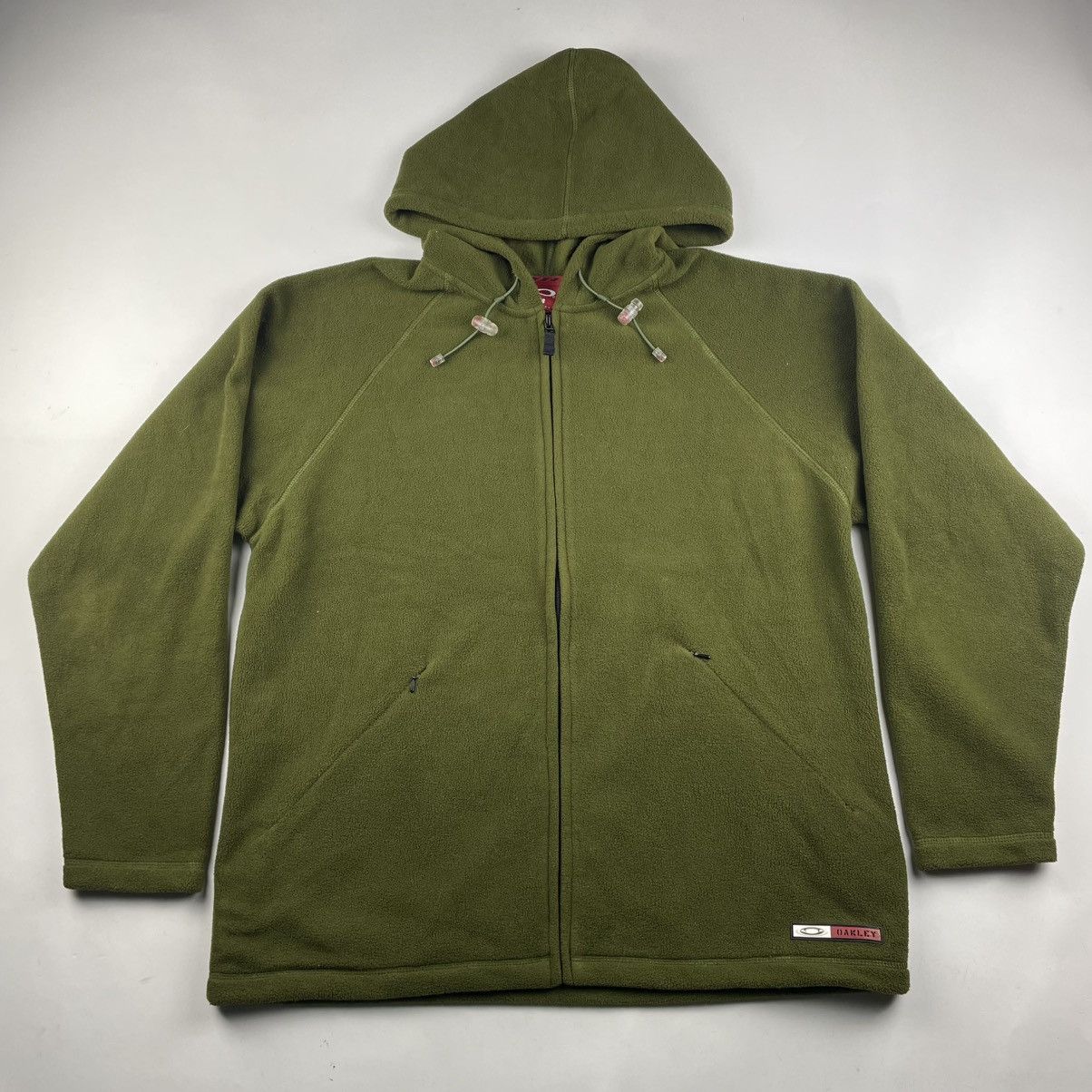 Oakley VTG Y2K Red Tag Oakley Full Zip Hooded Fleece Jacket M-L EUC Size US M / EU 48-50 / 2 - 1 Thumbnail