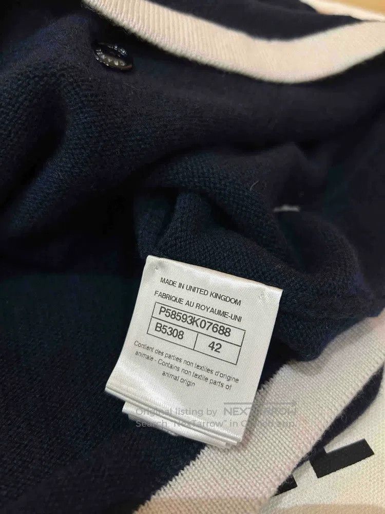 Chanel Chanel Blue and white two-pocket short-sleeved cardigan co Size M / US 6-8 / IT 42-44 - 4 Thumbnail