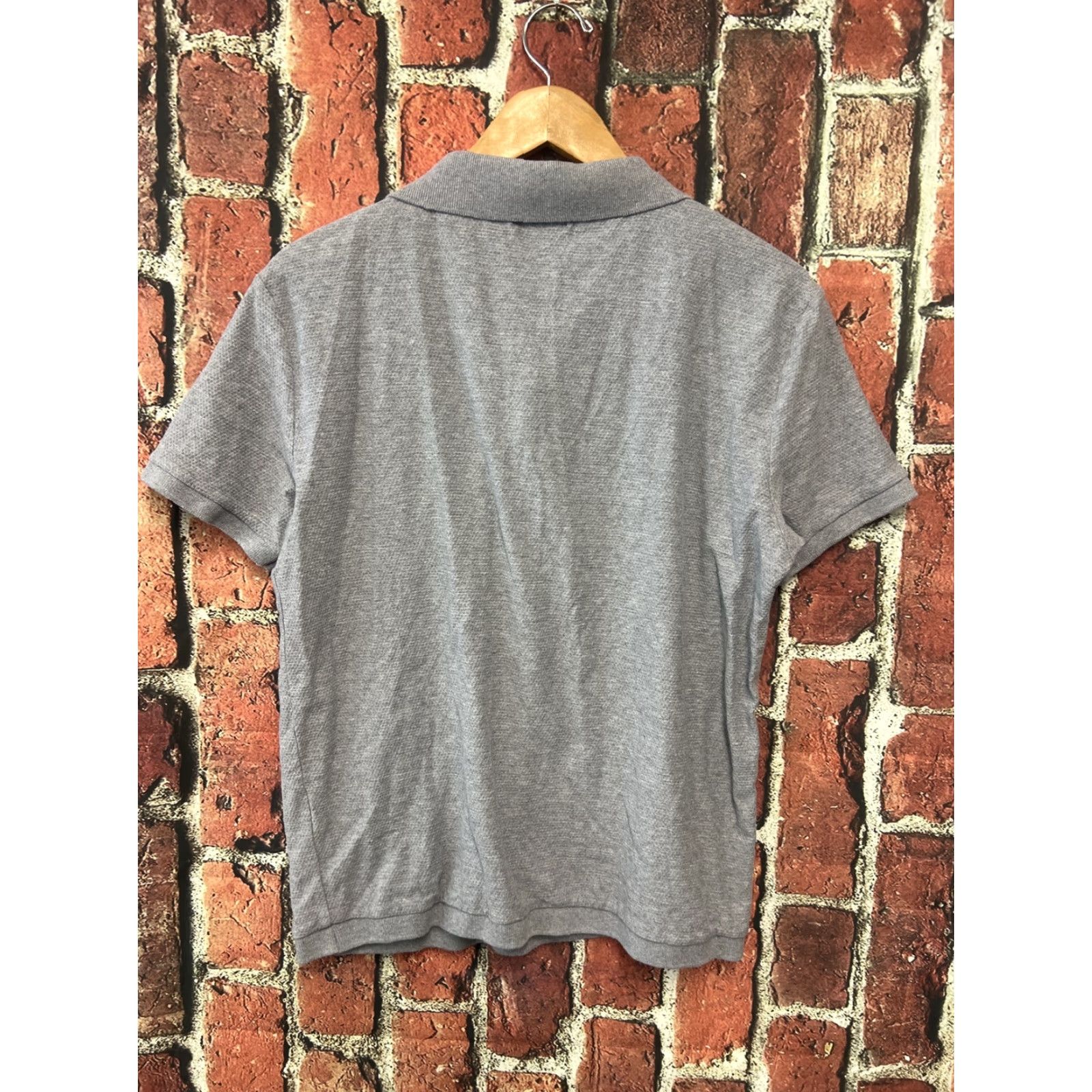 Zara Zara Polo Shirt Mens XL Gray 100% Cotton Short Sleeve Striped Collared Polo Shirt Mens XL Gray Cotton Shirt Size US XL / EU 56 / 4 - 3 Thumbnail