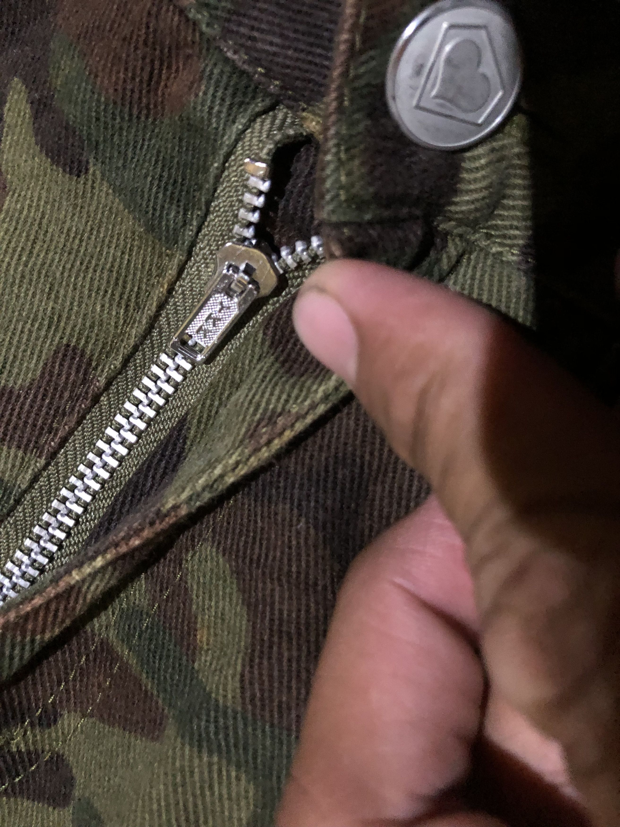 Japanese Brand Vintage Y2K SUPER LOVERS TOKYO "NEW WAVE" Camouflage Jeans Size 29" - 7 Thumbnail