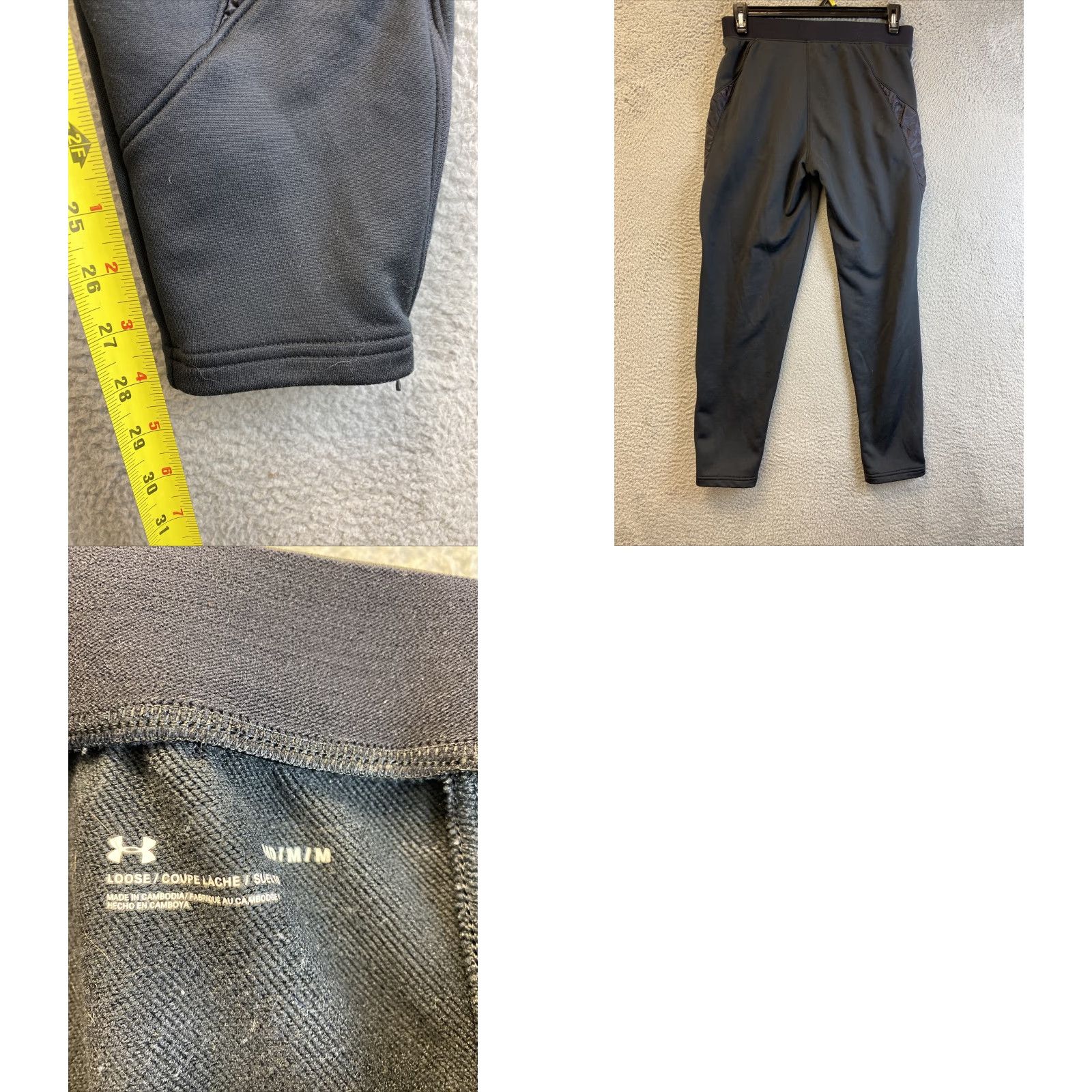 Under Armour Under Armour Sweatpants Women M Loose Logo Black / 92-52 Size 32" / US 10 / IT 46 - 8 Thumbnail