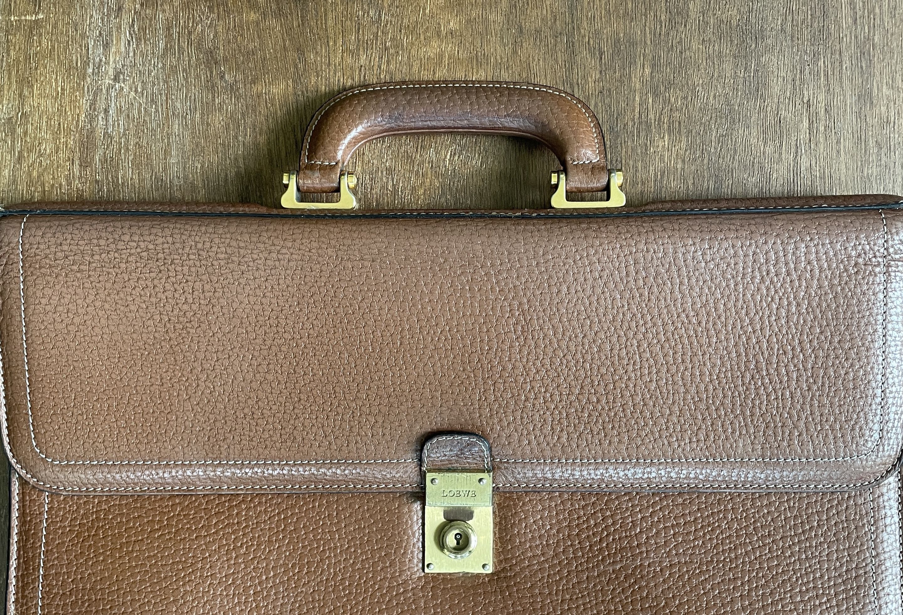 Loewe Loewe Leather Vintage Briefcase 1846 Size ONE SIZE - 2 Thumbnail