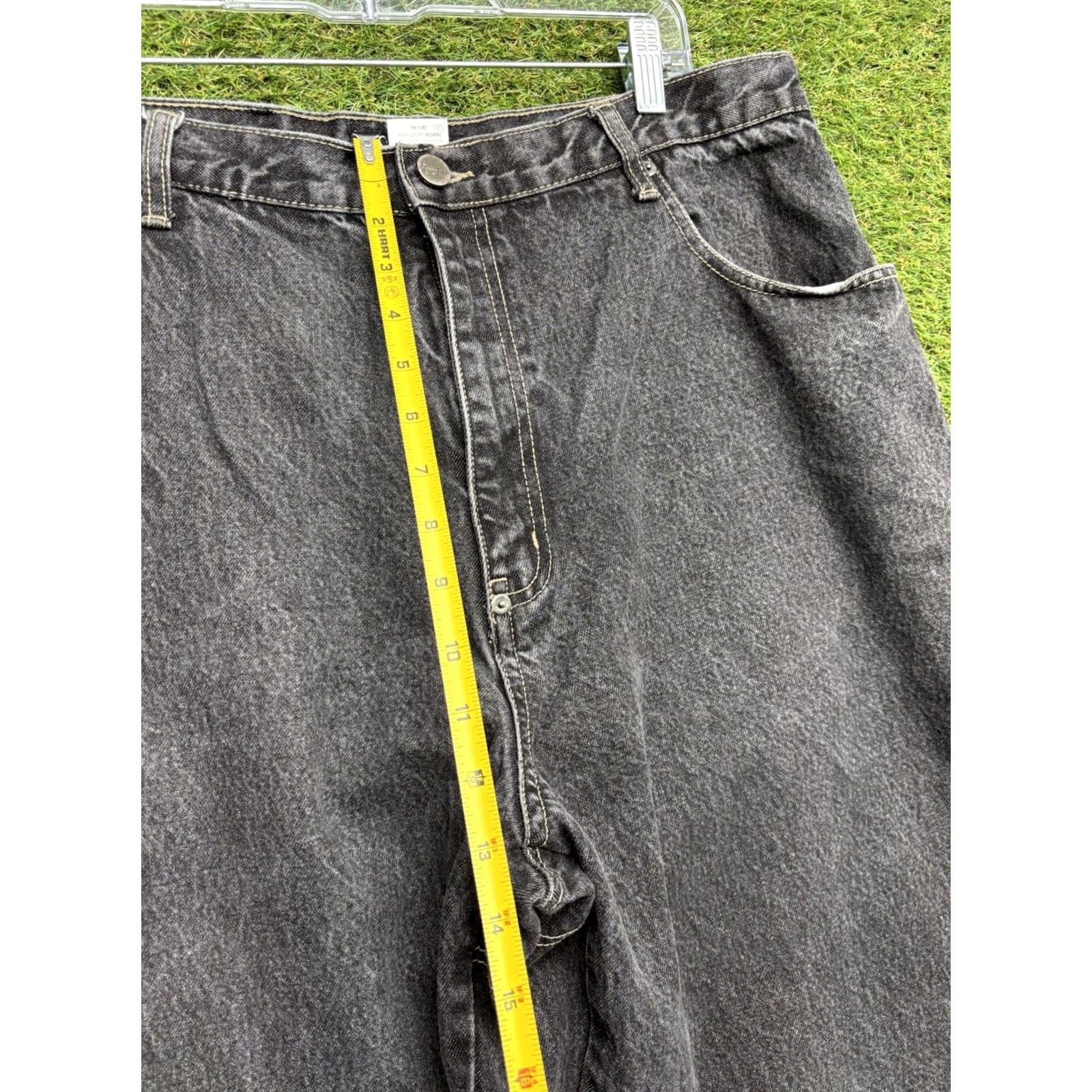 Sean John VINTAGE Sean John Jeans Mens 38 Black Dark Wash Wide-Leg Carpenter Denim 90s Pants Boys? Size US 38 / EU 54 - 4 Thumbnail