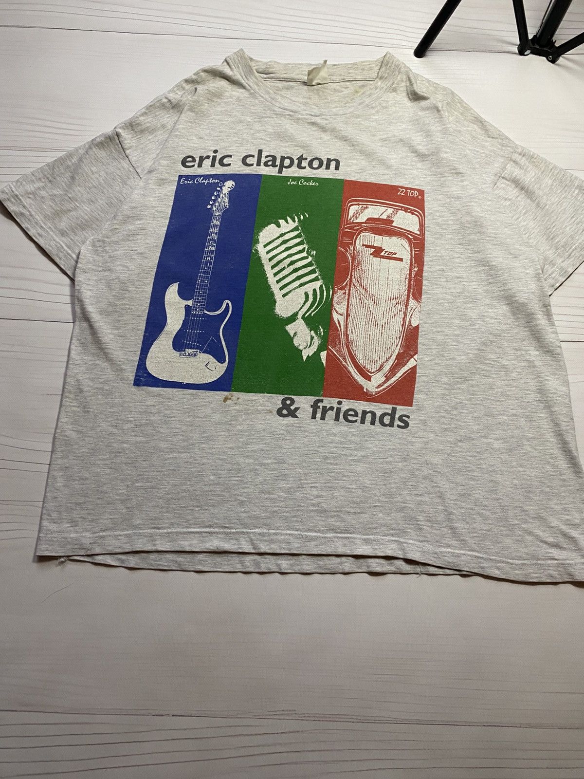 Vintage Vintage Eric Clapton & Friends 1993 tour band t shirt Size US XXL / EU 58 / 5 - 6 Thumbnail