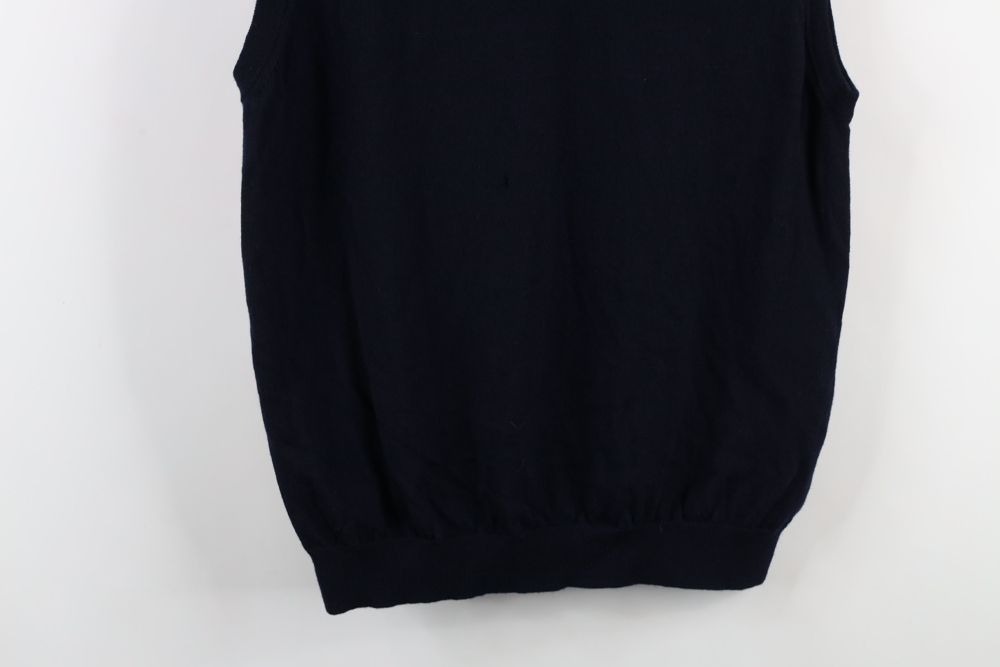 Brooks Brothers × Vintage Brooks Brothers Blank Merino Wool Knit Sweater Vest AS IS Size US L / EU 52-54 / 3 - 3 Thumbnail