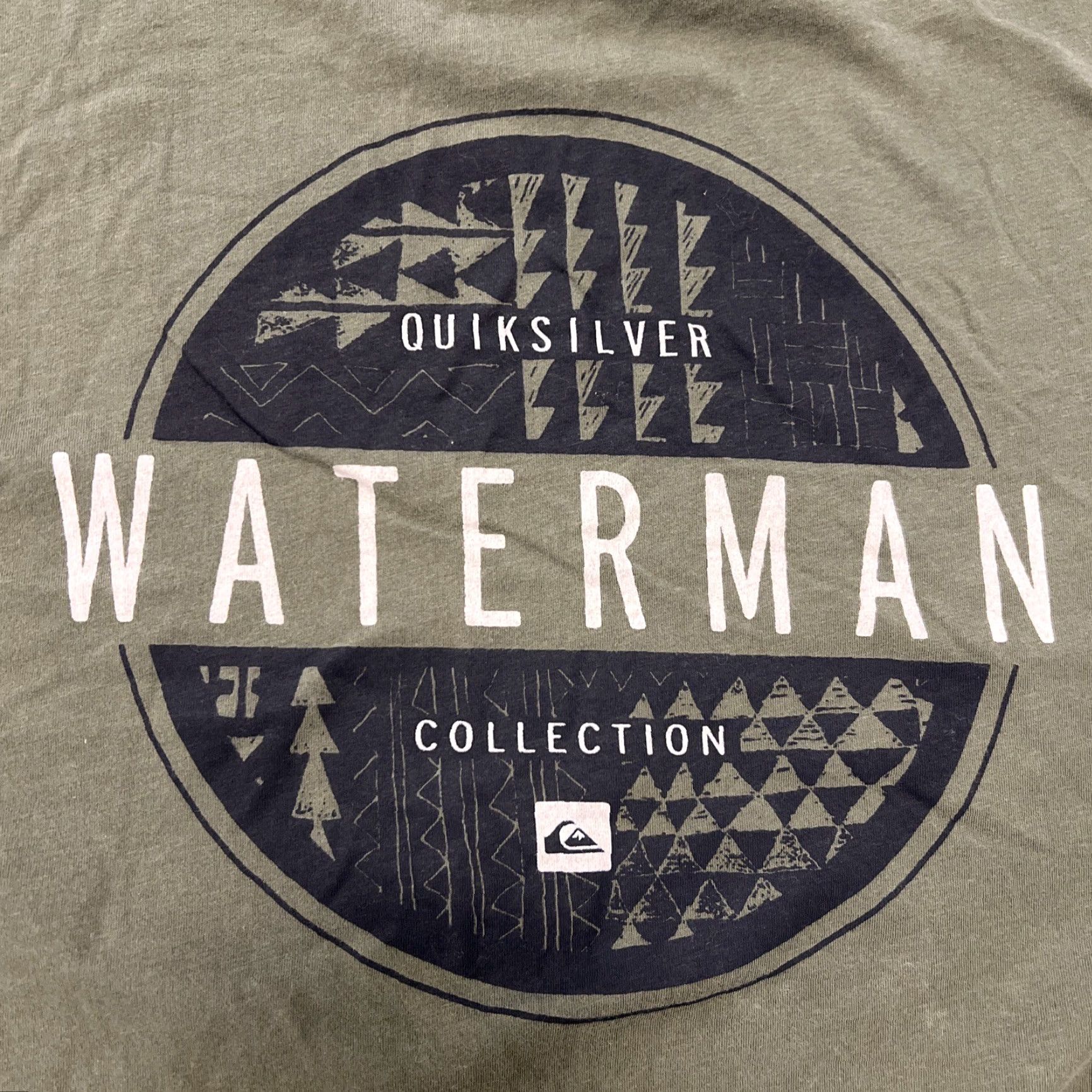 Quiksilver VINTAGE Quiksilver Waterman Collection Shirt Men’s L Green Surfer Graphic Print Short Sleeve Crew Neck T-Shirt Beac h Surf Mens Size US L / EU 52-54 / 3 - 6 Thumbnail