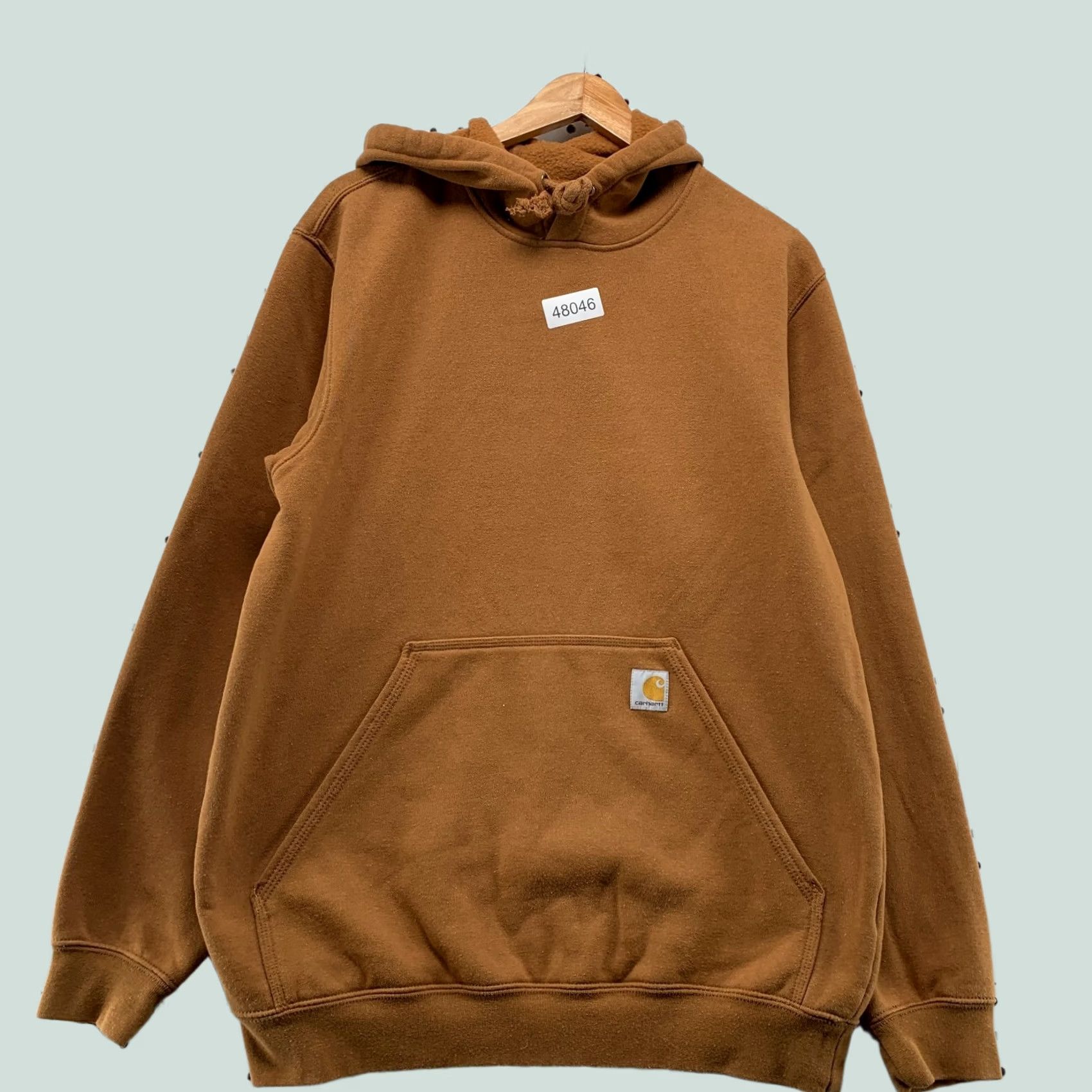 Carhartt Carhartt Hoodie Sweatshirt Mens M Brown Loose Fit Hooded Workwear Size US M / EU 48-50 / 2 - 1 Thumbnail