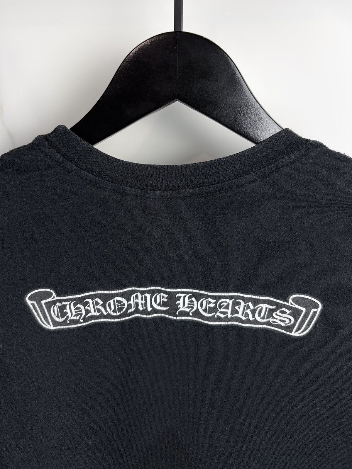 Chrome Hearts Chrome Hearts Vintage Large Fleur Back Scroll Logo Tshirt Size M / US 6-8 / IT 42-44 - 6 Thumbnail