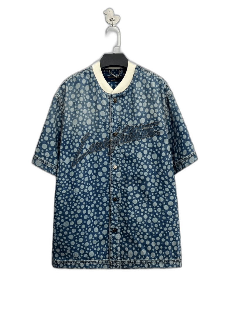 Louis Vuitton Louis Vuitton Yayoi Kusama Blue Denim Shirt-yf Size US S / EU 44-46 / 1 - 1 Thumbnail