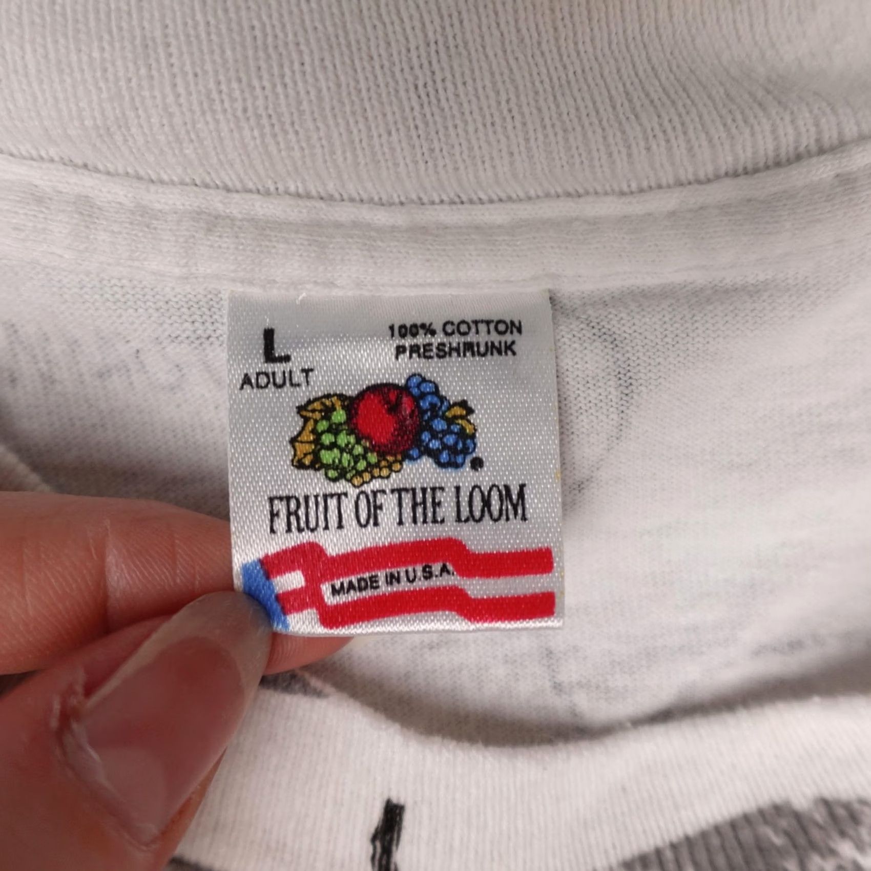 Fruit Of The Loom VINTAGE Missouri Map Shirt Mens L White Nike? Size US L / EU 52-54 / 3 - 2 Thumbnail