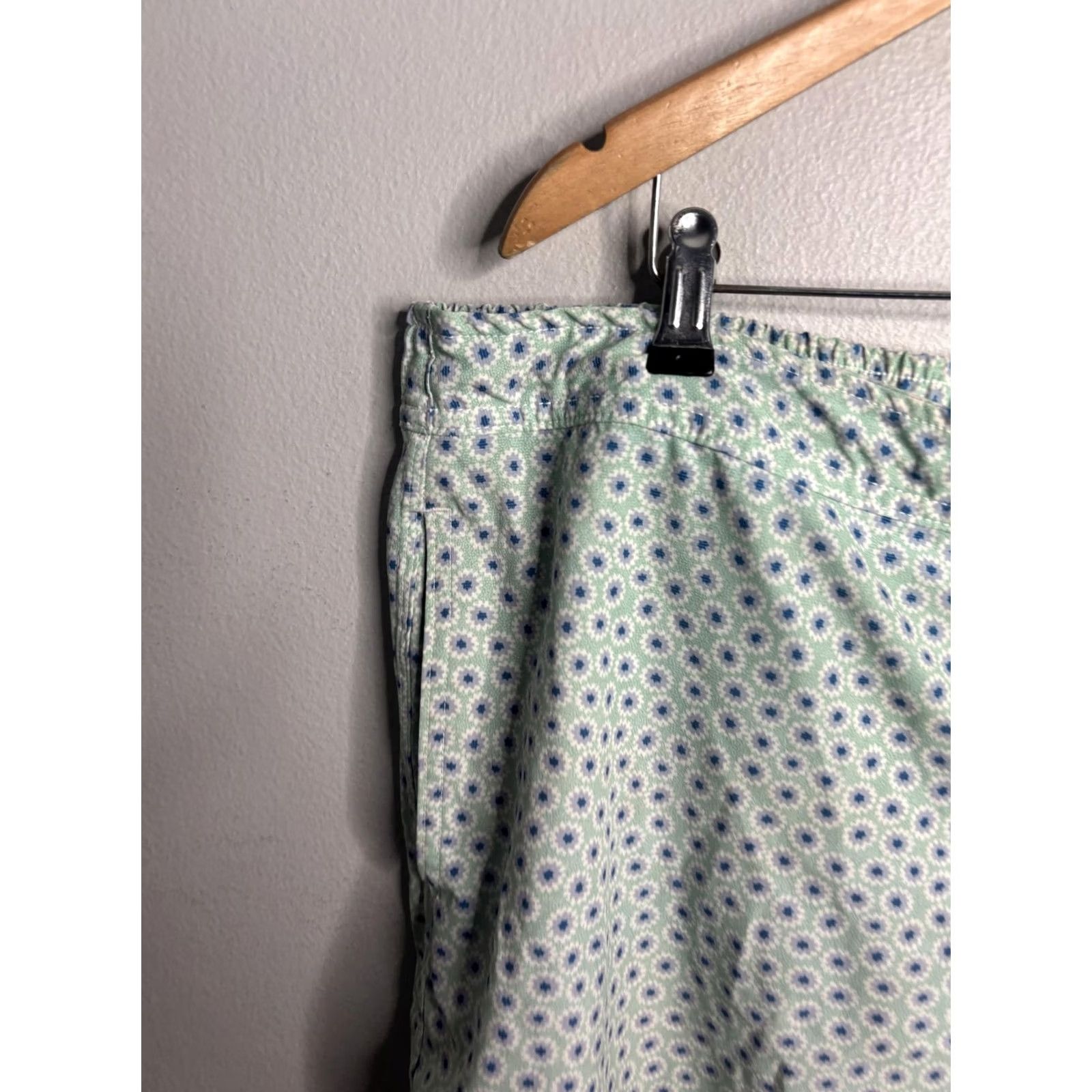johnnie-O Johnnie-O Swim Shorts Mens 2XL Stretch Geometric Drawstring Pool Bottom Size US 39 - 2 Thumbnail