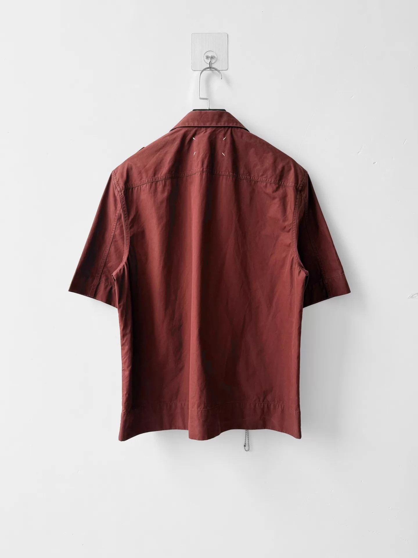 Maison Margiela Maison Margiela S/S16 Cuban Collar Zipper Shirt Dirty 48 Size US M / EU 48-50 / 2 - 3 Thumbnail