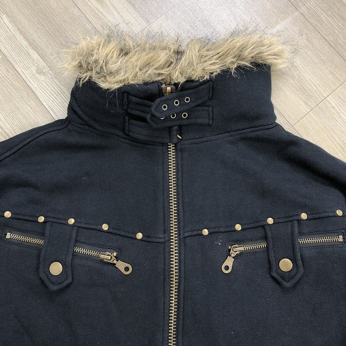 If Six Was Nine 2000s Fur Quash Ifsixwasnine Goa Lgb Style Bono Jacket Size US M / EU 48-50 / 2 - 5 Thumbnail