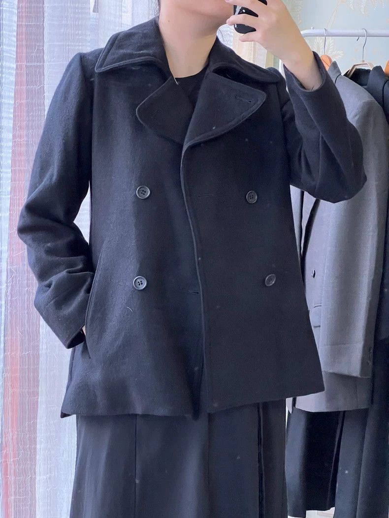 Yohji Yamamoto Yohji Yamamoto size os Black coat 2504-Nextarrow Size US M / EU 48-50 / 2 - 5 Thumbnail