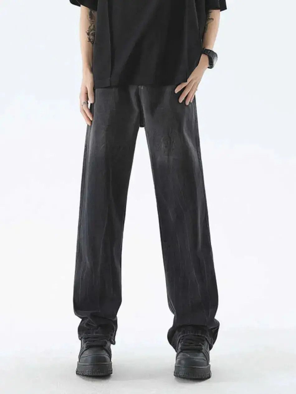 Japanese Brand Retro washed versatile casual jeans Size US 32 / EU 48 - 4 Thumbnail