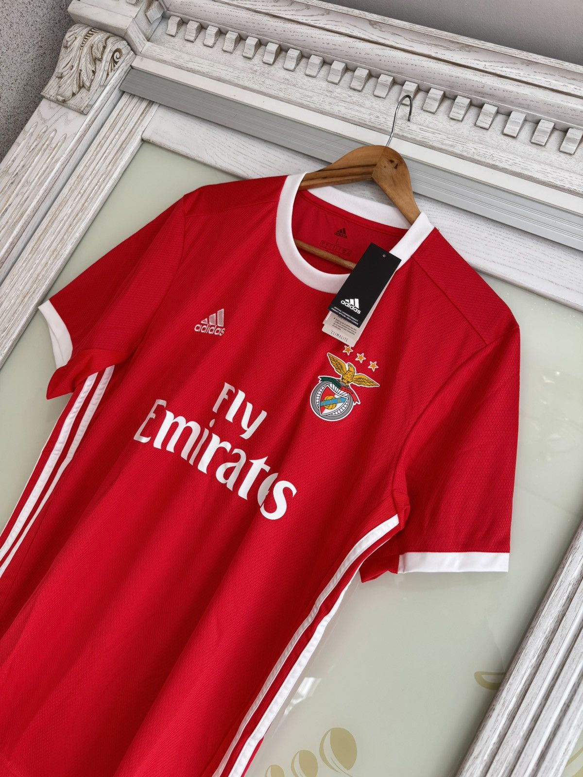 Adidas Benfica 2019-2020 Home Soccer Jersey Football Kit Shirt Size US L / EU 52-54 / 3 - 5 Thumbnail