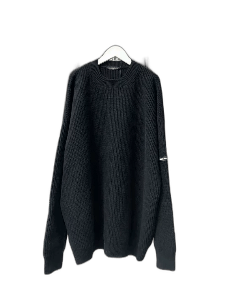 Balenciaga Label Knit Sweater Size S-2506
