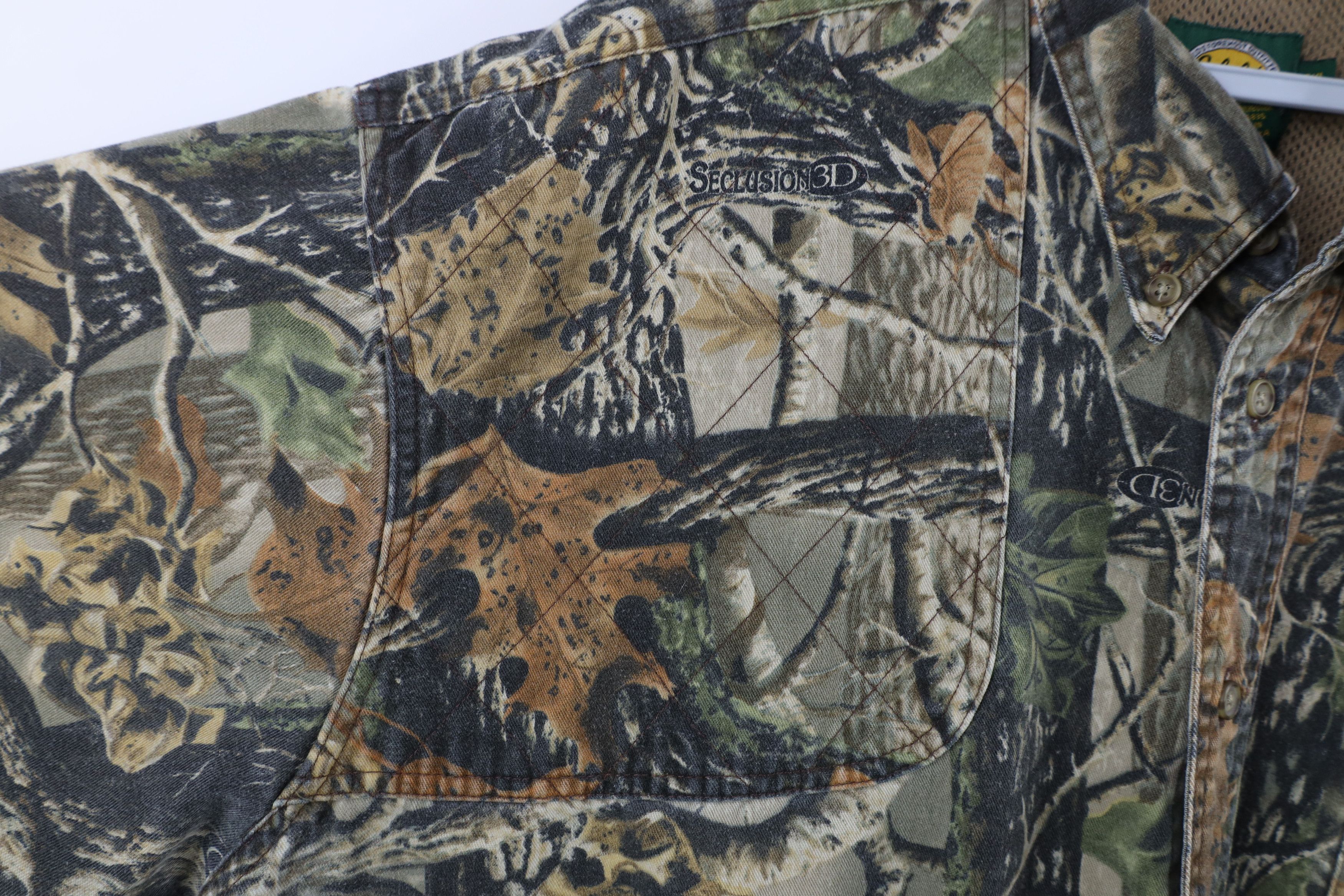 Cabelas × Vintage Vintage Cabelas Seclusion Camouflage Shooting Button Shirt Size US XXL / EU 58 / 5 - 6 Thumbnail