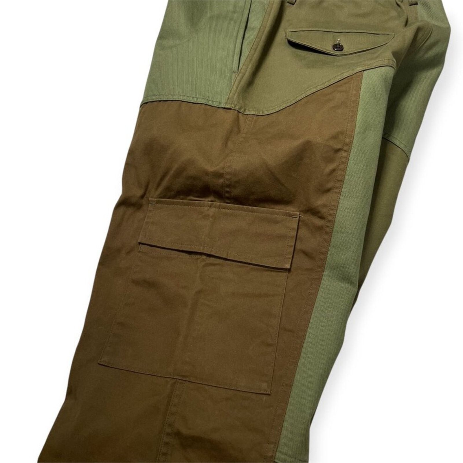KUON KUON Japan Patchwork Utility Cargo Trousers L Wide Leg NWT Size US 34 / EU 50 - 10 Thumbnail