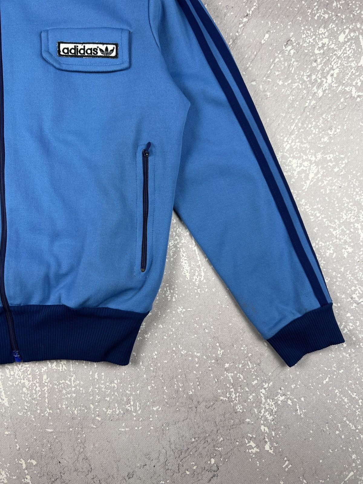 Adidas 70s 80s Vintage Adidas Hooded Track Top Made in Yugoslavia Size S / US 4 / IT 40 - 5 Thumbnail