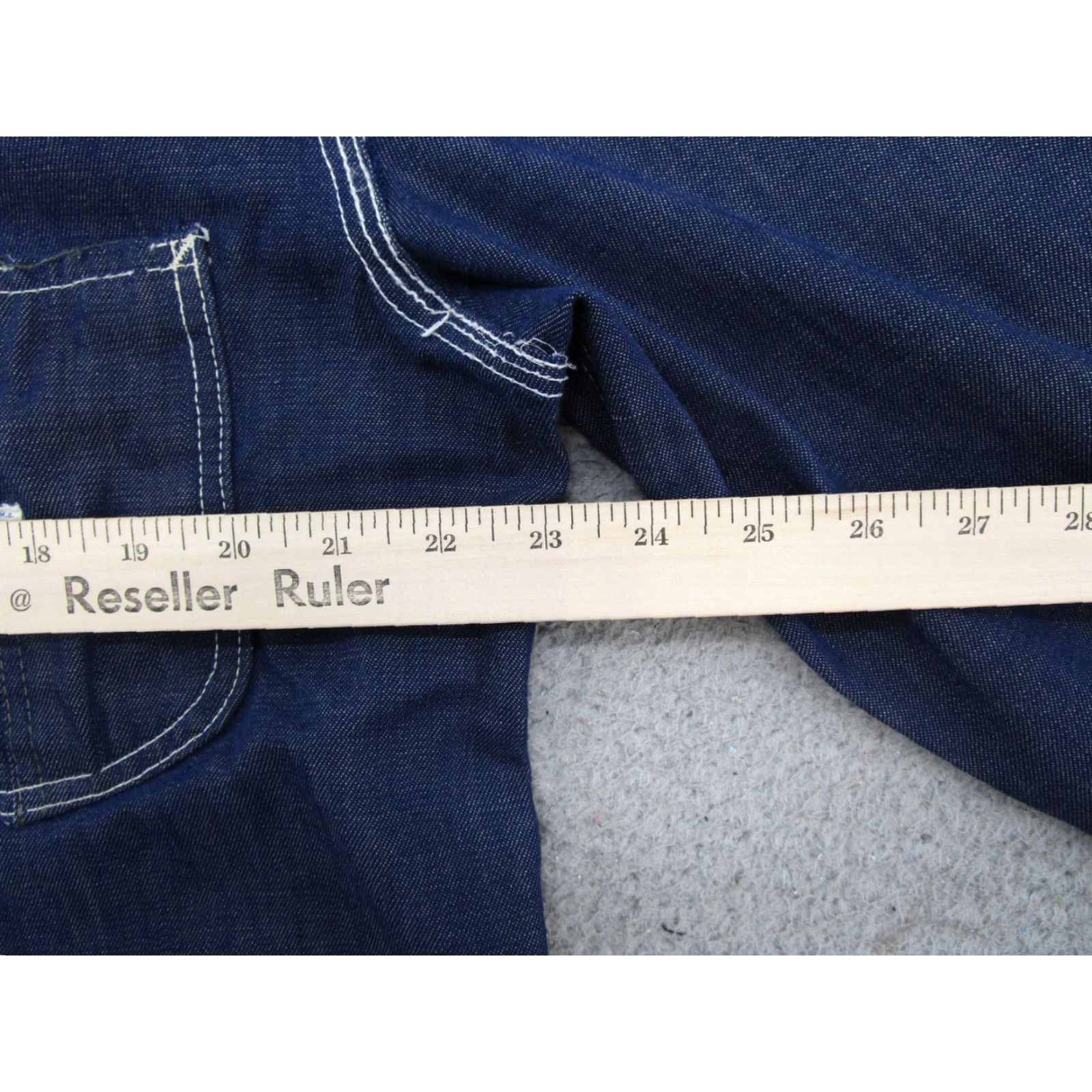 Lee VINTAGE Lee Denim Jacket Mens Chore Barn USA Made Chest Size 46 Blue "Denim" Workwear 60's 70's Mens Jacket Size US S / EU 44-46 / 1 - 6 Thumbnail