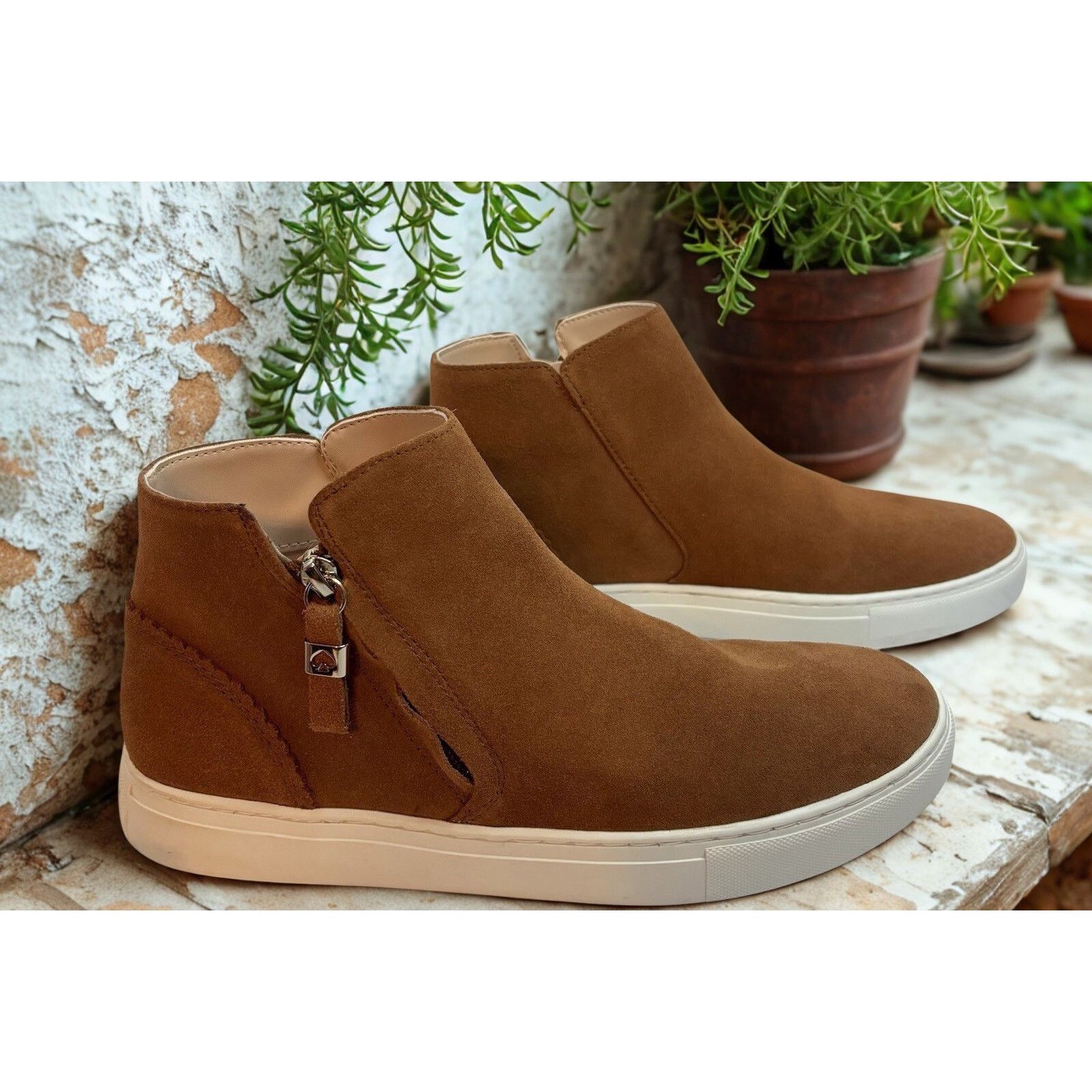 Kate Spade Kate Spade Harper Suede Sneakers Warm Brown Women’s 10B Size US 10 / IT 40 - 1 Thumbnail