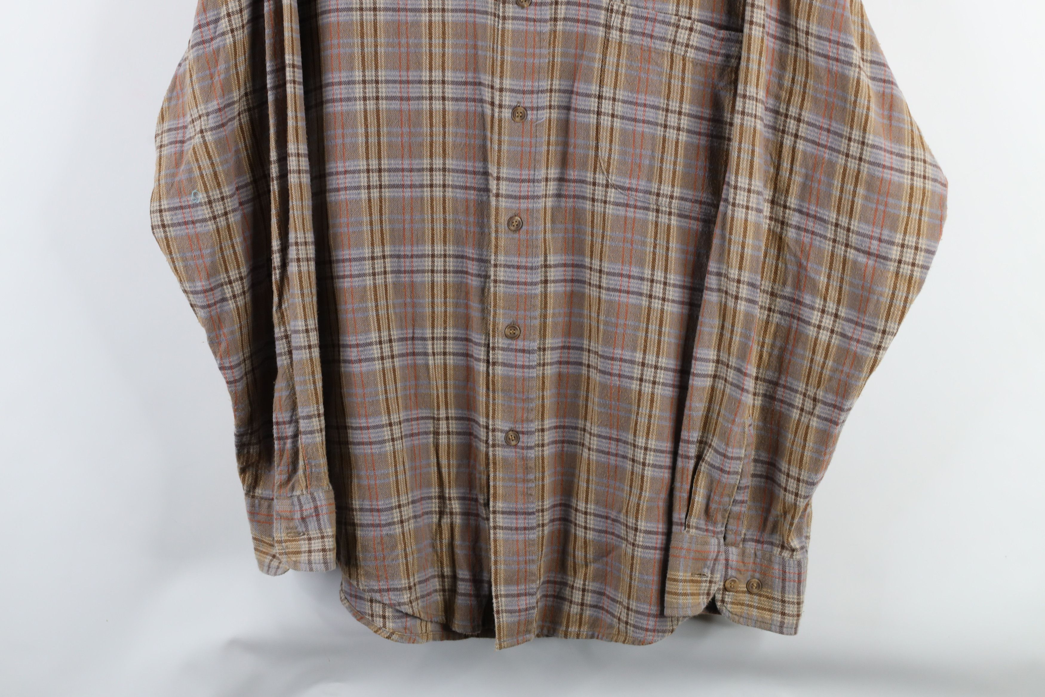 Vintage Vintage 90s Streetwear Flannel Button Down Shirt Plaid Size US L / EU 52-54 / 3 - 3 Thumbnail