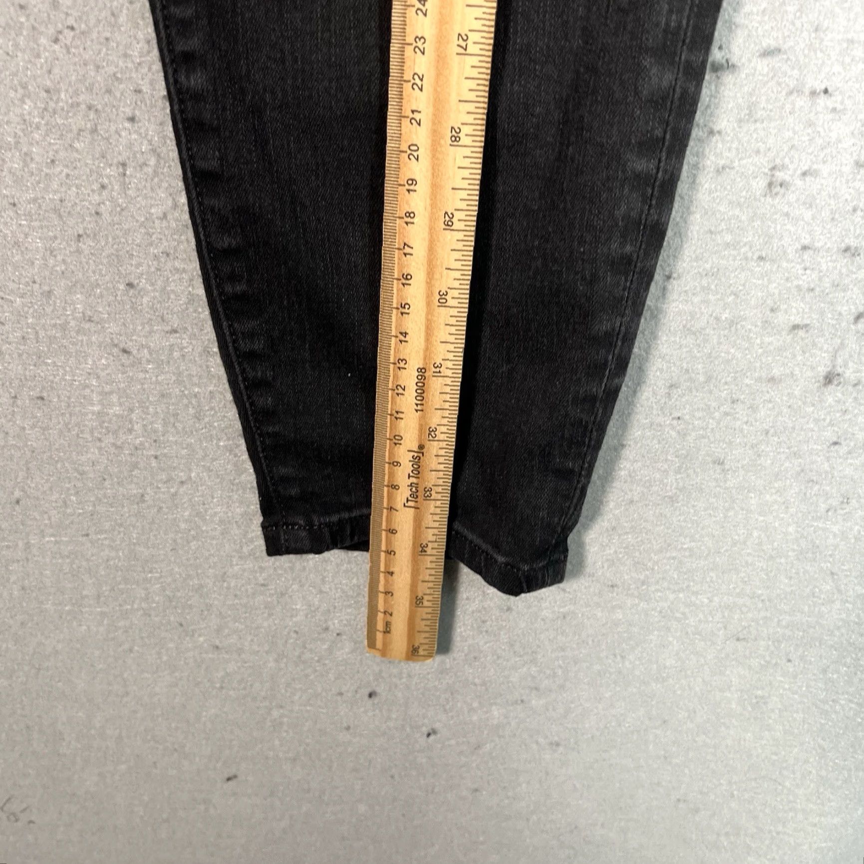 J Brand VINTAGE J Brand Vanity Jeans Womens Size 31 Black Dark Wash Tapered Leg Cotton Blend Size 24" / US 00 / IT 34 - 4 Thumbnail
