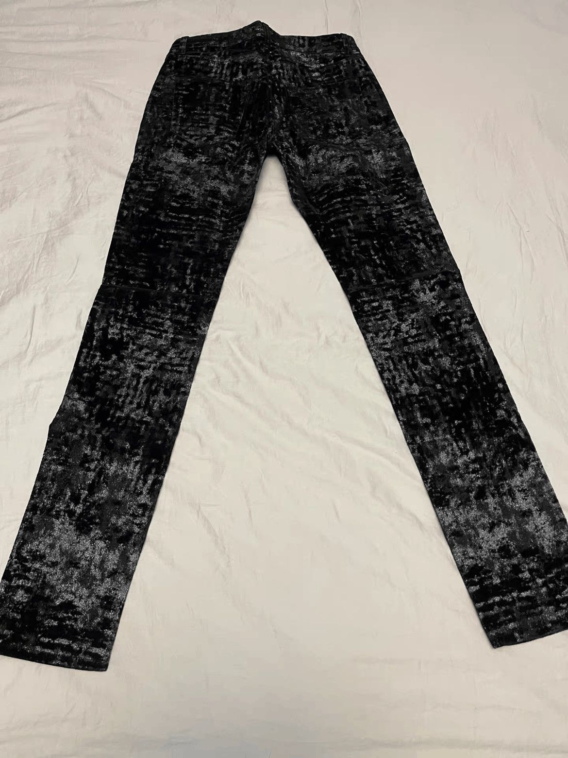 Saint Laurent Paris Saint Laurent Paris 16AW Shinning Print Denim Size US 29 - 2 Thumbnail
