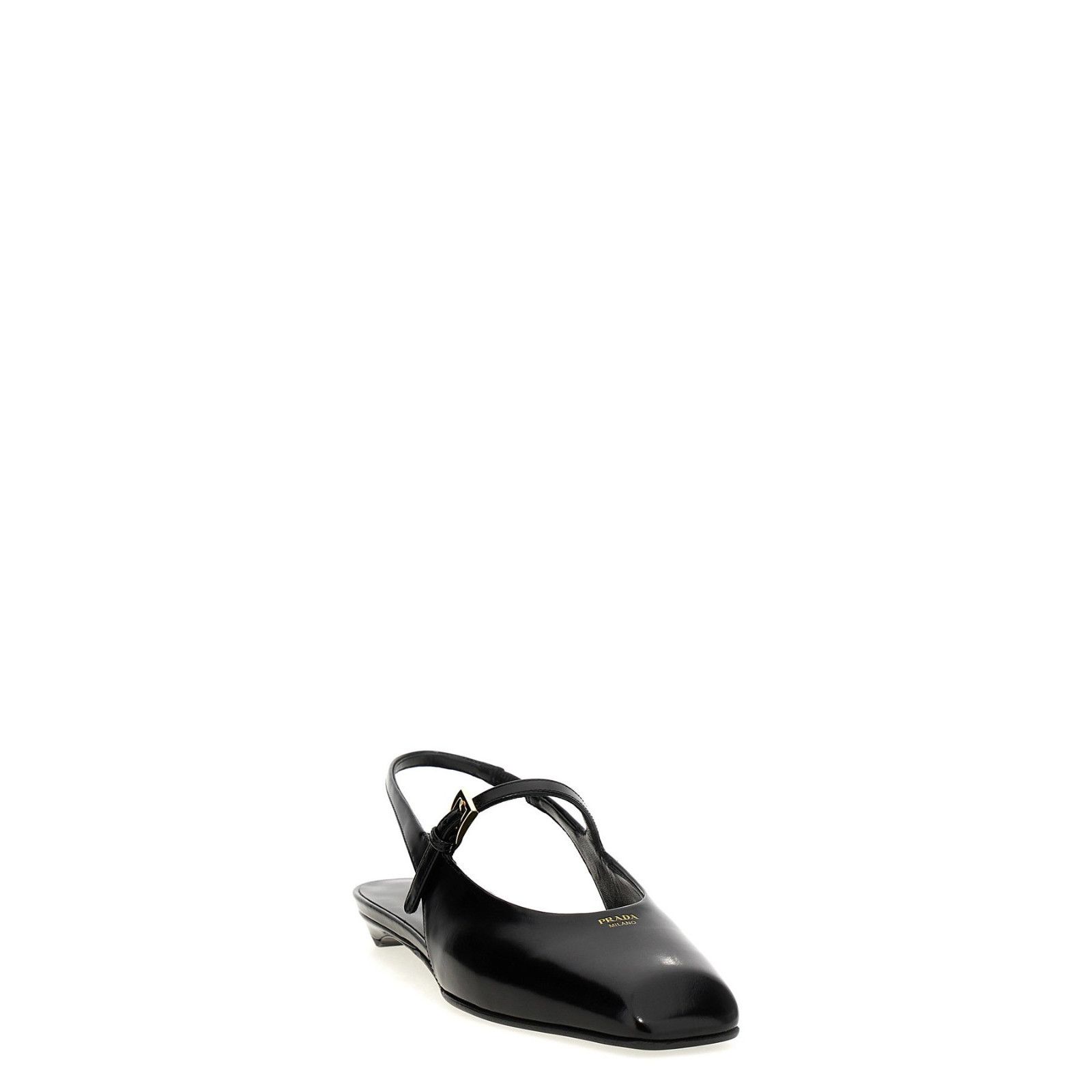 PRADA Black Leather Slingback New And Authentic (Women's siz