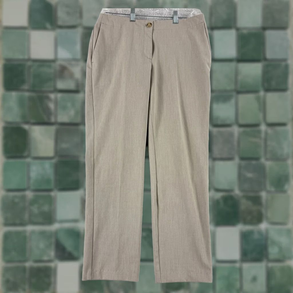 J. Jill J. Jill Dress Pants Womens Size 8 Beige Straight Leg Mid-Rise Work Wear Career Pants Size 30" / US 8 / IT 44 - 1 Thumbnail