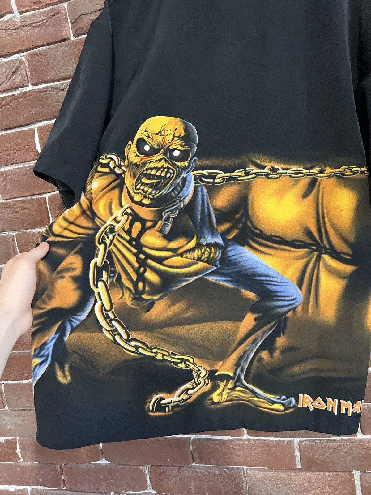Dragonfly Rare Vintage 90s Iron Maiden Band Button-up shirt Dragonfl Size US M / EU 48-50 / 2 - 4 Thumbnail