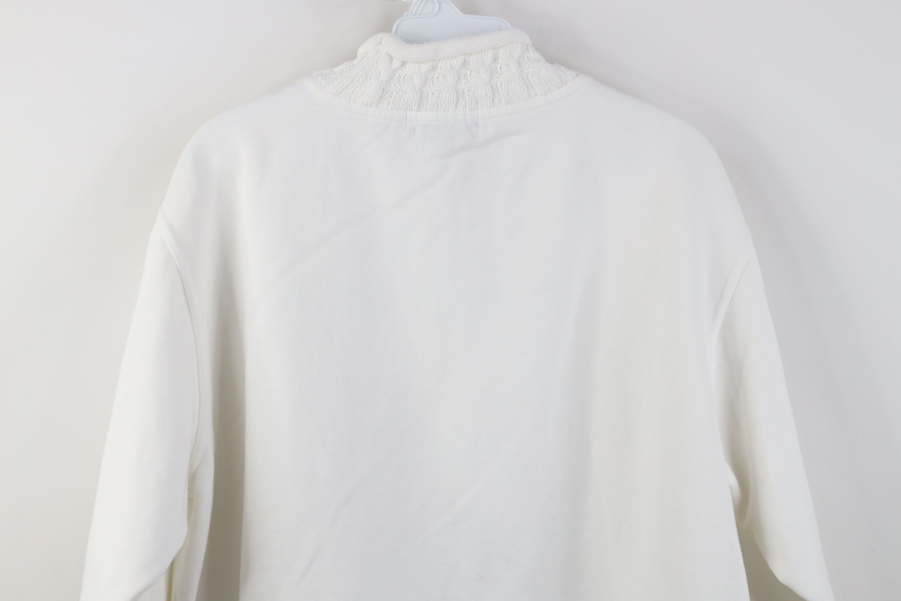 Vintage Vintage 90s Streetwear Geometric Marled Mock Neck Sweatshirt Size L / US 10 / IT 46 - 10 Thumbnail