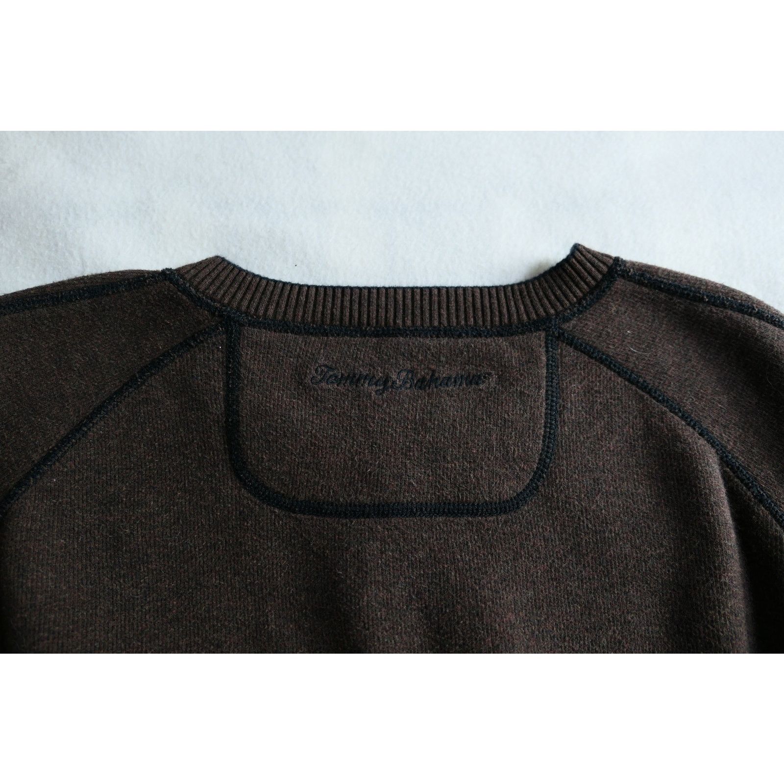 Tommy Bahama Tommy Bahama Black Brown Reversable V-Neck Sweater XL Size US XL / EU 56 / 4 - 3 Thumbnail