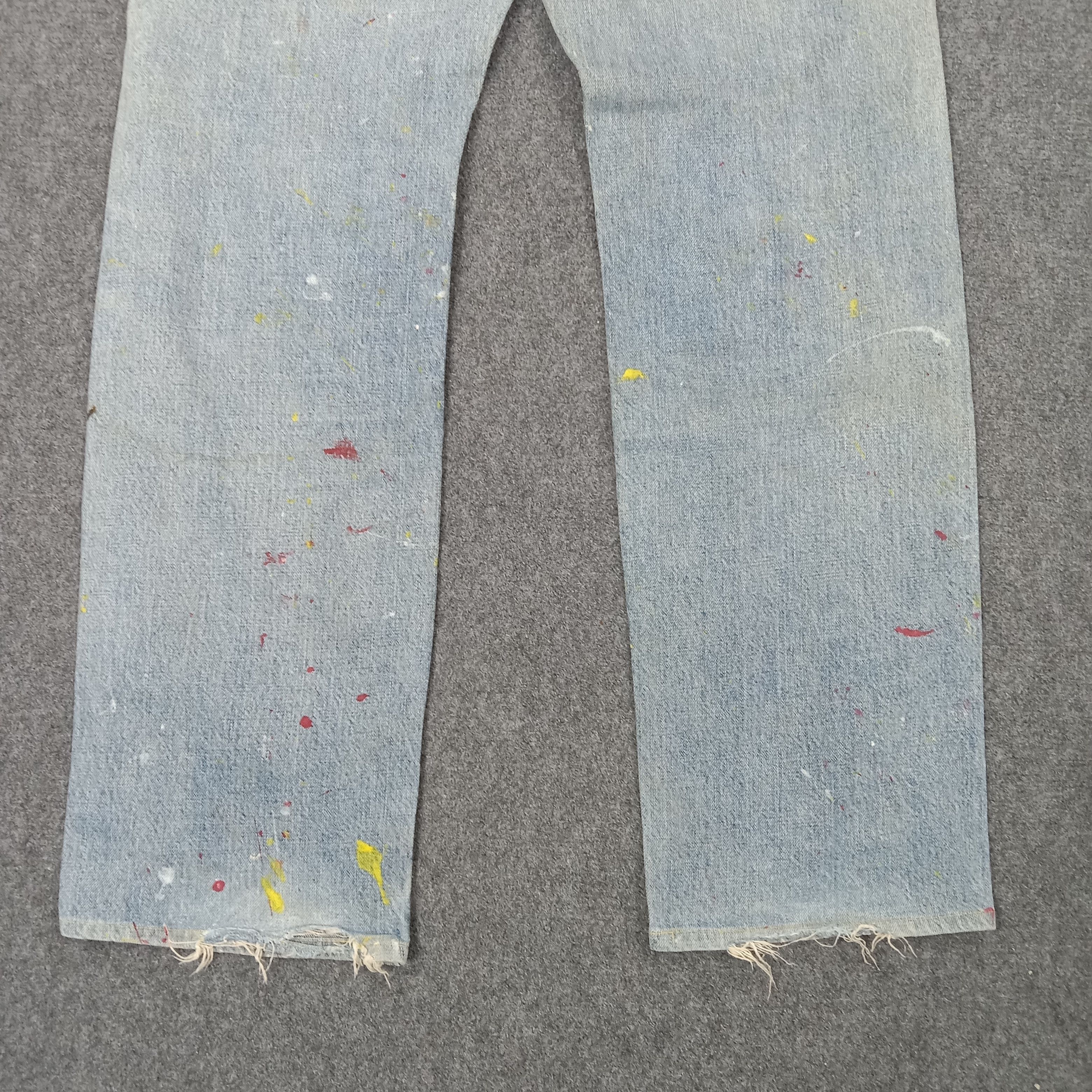 Levi's Levi's American Paint Art Distressed Denim Jeans c235n27 Size US 31 - 9 Thumbnail