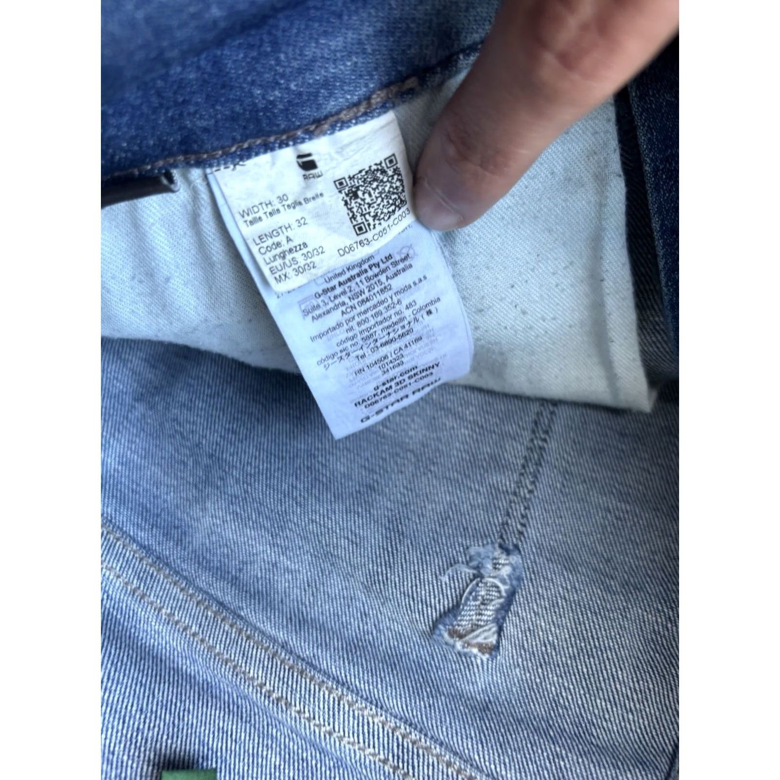 G-Star G-Star Raw Rackham 3-D Skinny Jeans Men’s 30x32 Moto Biker Rockabilly Size US 30 / EU 46 - 4 Thumbnail