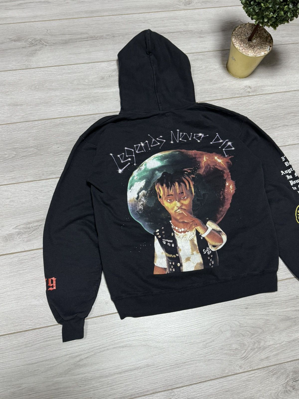 999 Club Juice WRLD - Legends Never Die Hanes Hoodie 999 Club Size S Size US M / EU 48-50 / 2 - 3 Thumbnail