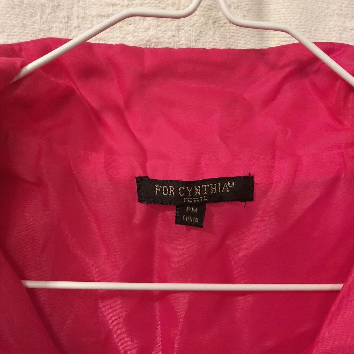 Other For Cynthia Pink Quilted Full Zip Petite Medium Women’s Vest Size M / US 6-8 / IT 42-44 - 2 Thumbnail