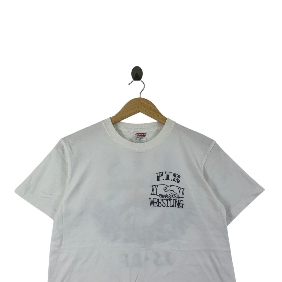 Vintage P.T.S WRESTLING J.S-D.F Illustration Artist Art Tee Shirt Size US S / EU 44-46 / 1 - 2 Thumbnail