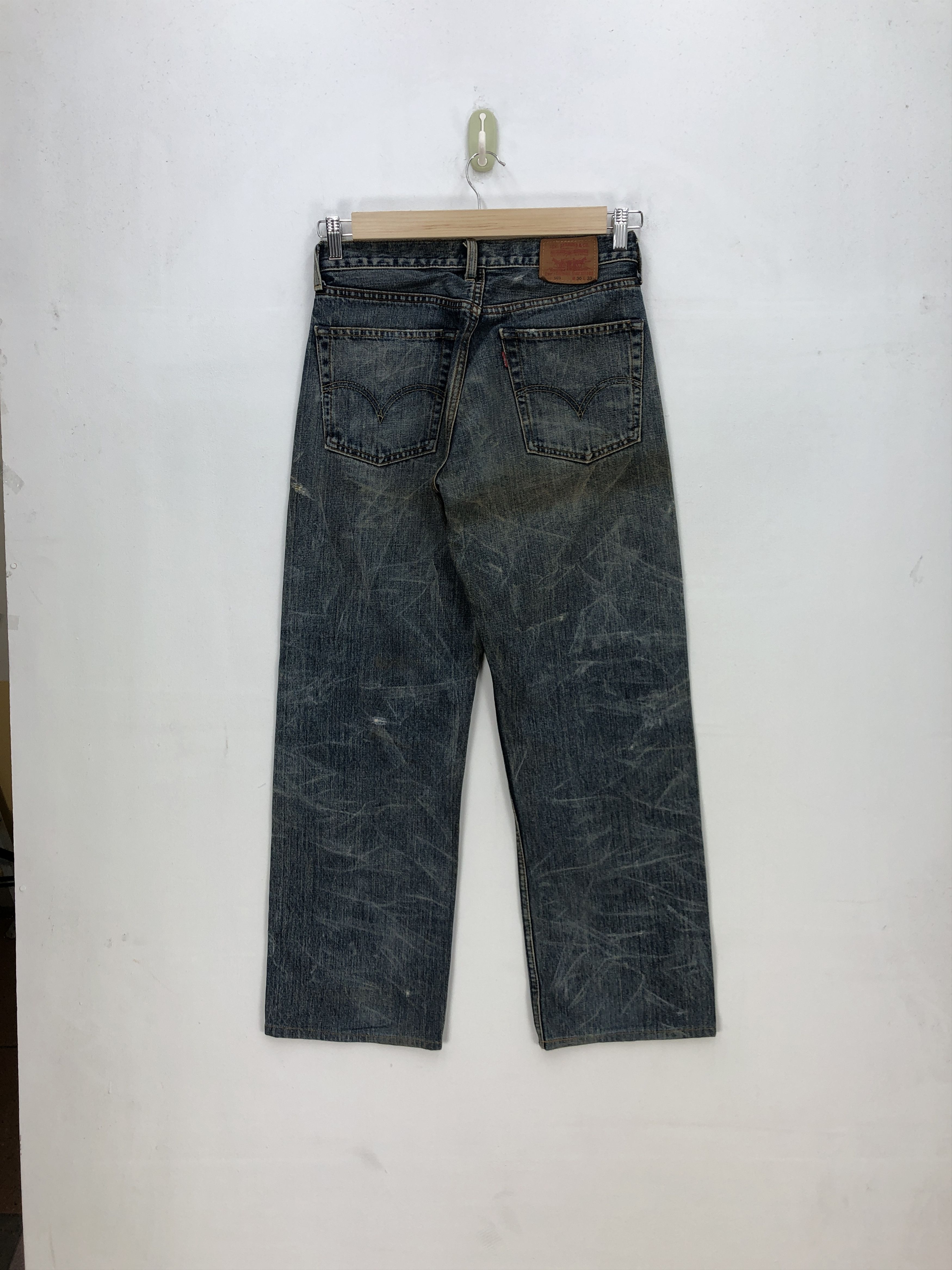 Levi's Vintage Levis 503 Stone Wash Jeans Levi's Dirty Denim Pants Size US 30 / EU 46 - 2 Thumbnail