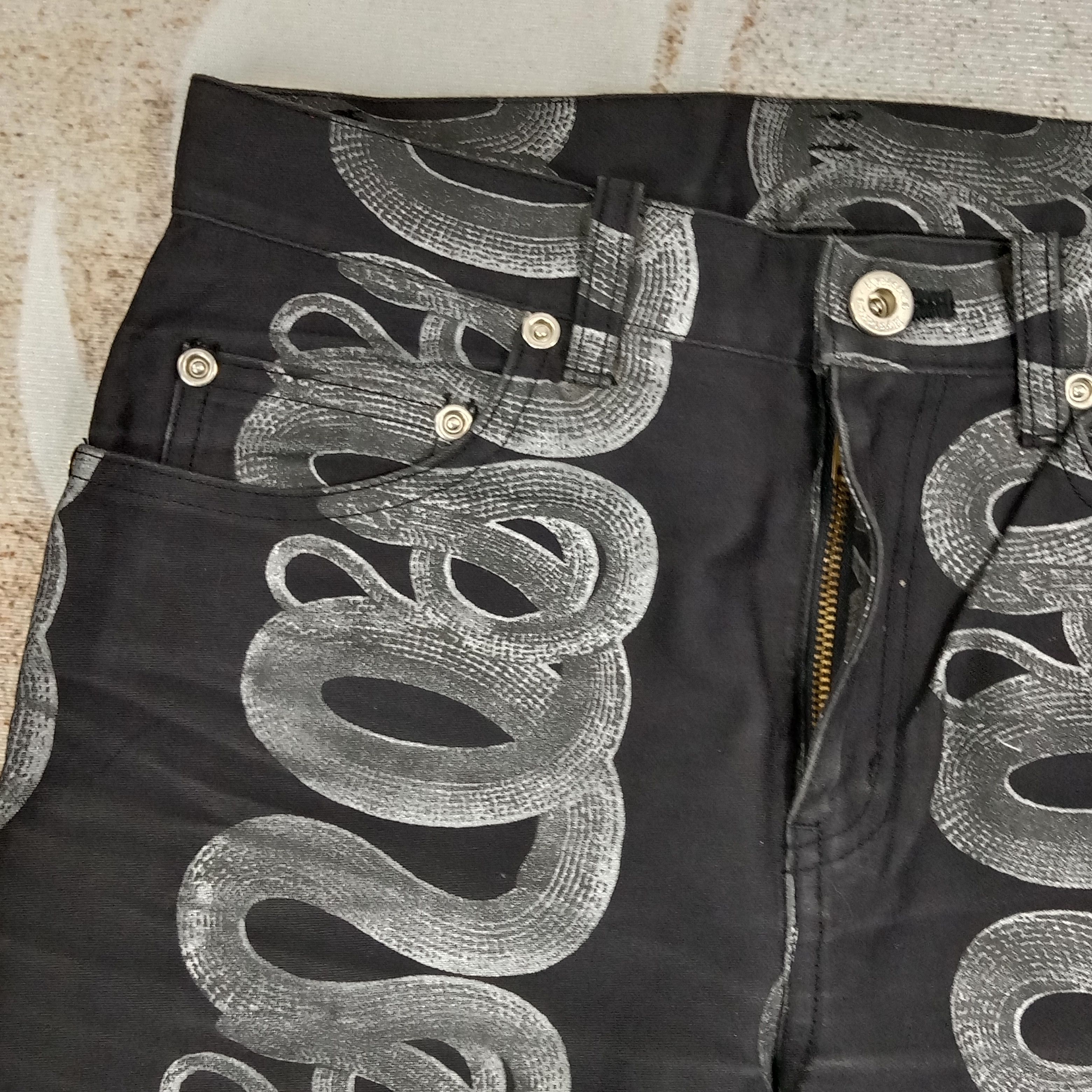 Hysteric Glamour Hysteric Glamour Japanese Snake Denim Jeans C265N11 Size 25" / US 0 / IT 36 - 3 Thumbnail