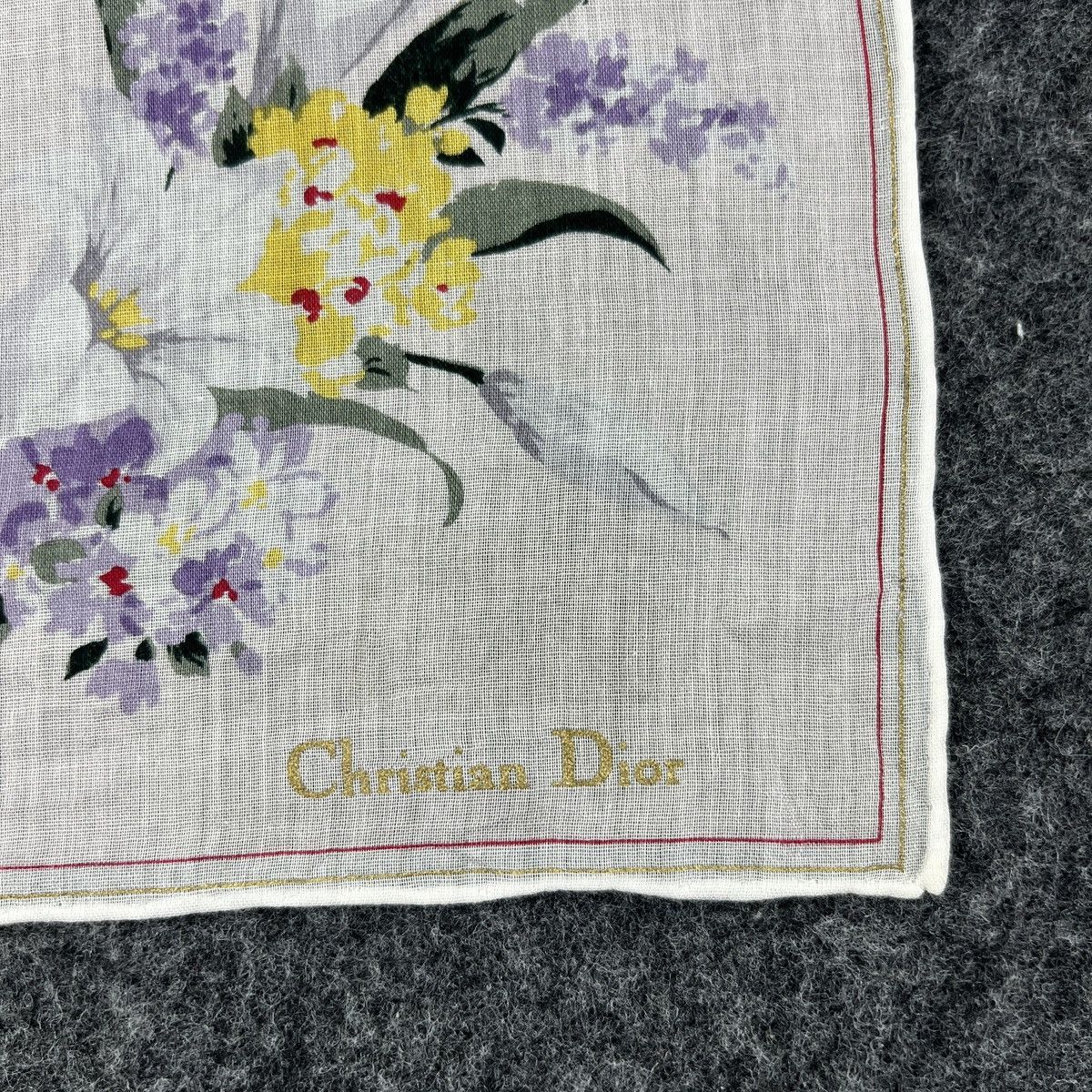 Vintage Christian Dior Handkerchief / Bandana / Neckerchief B138 Size ONE SIZE - 4 Thumbnail
