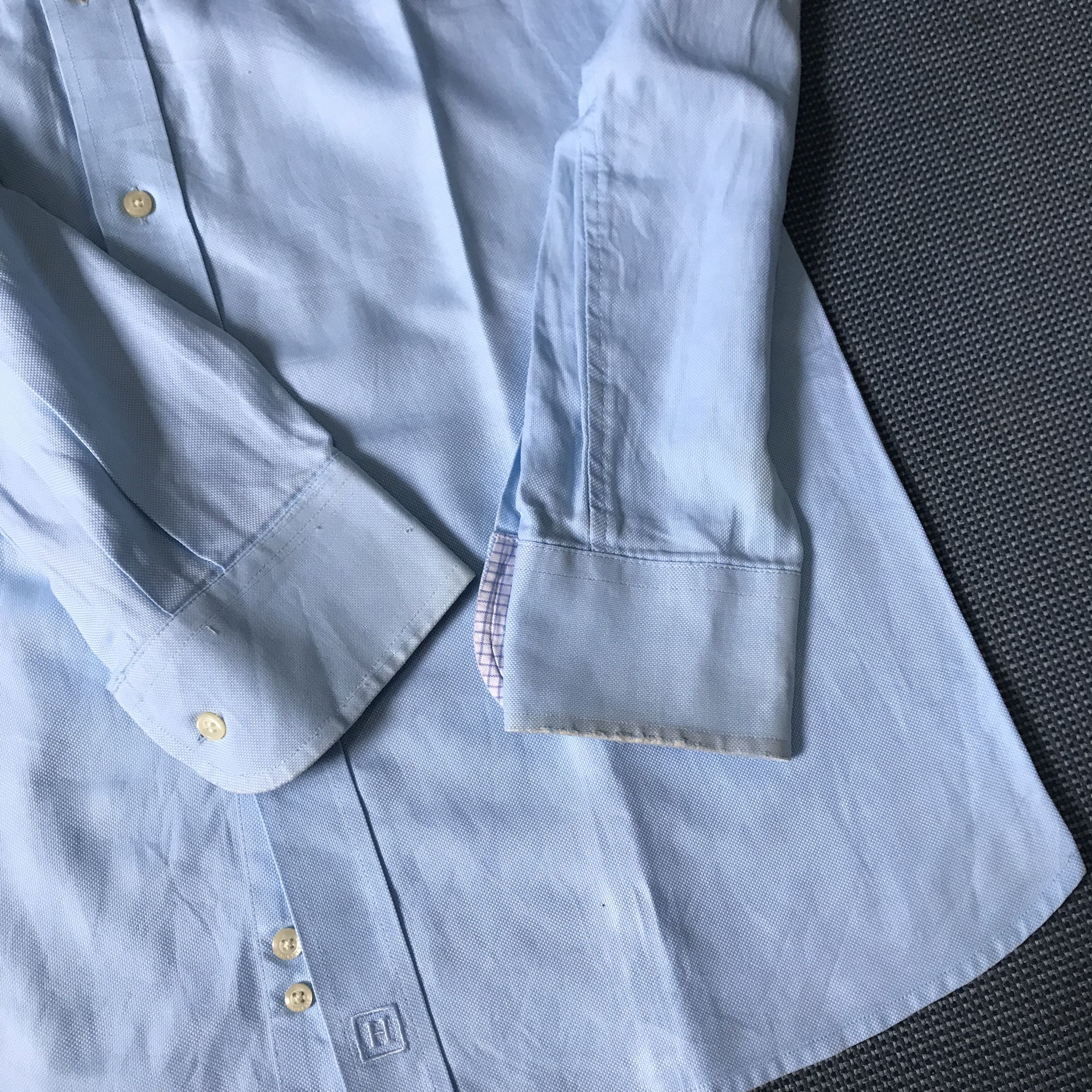 Hackett Vintage Hackett London Blue shirt Button down long sleeves Size US L / EU 52-54 / 3 - 7 Thumbnail