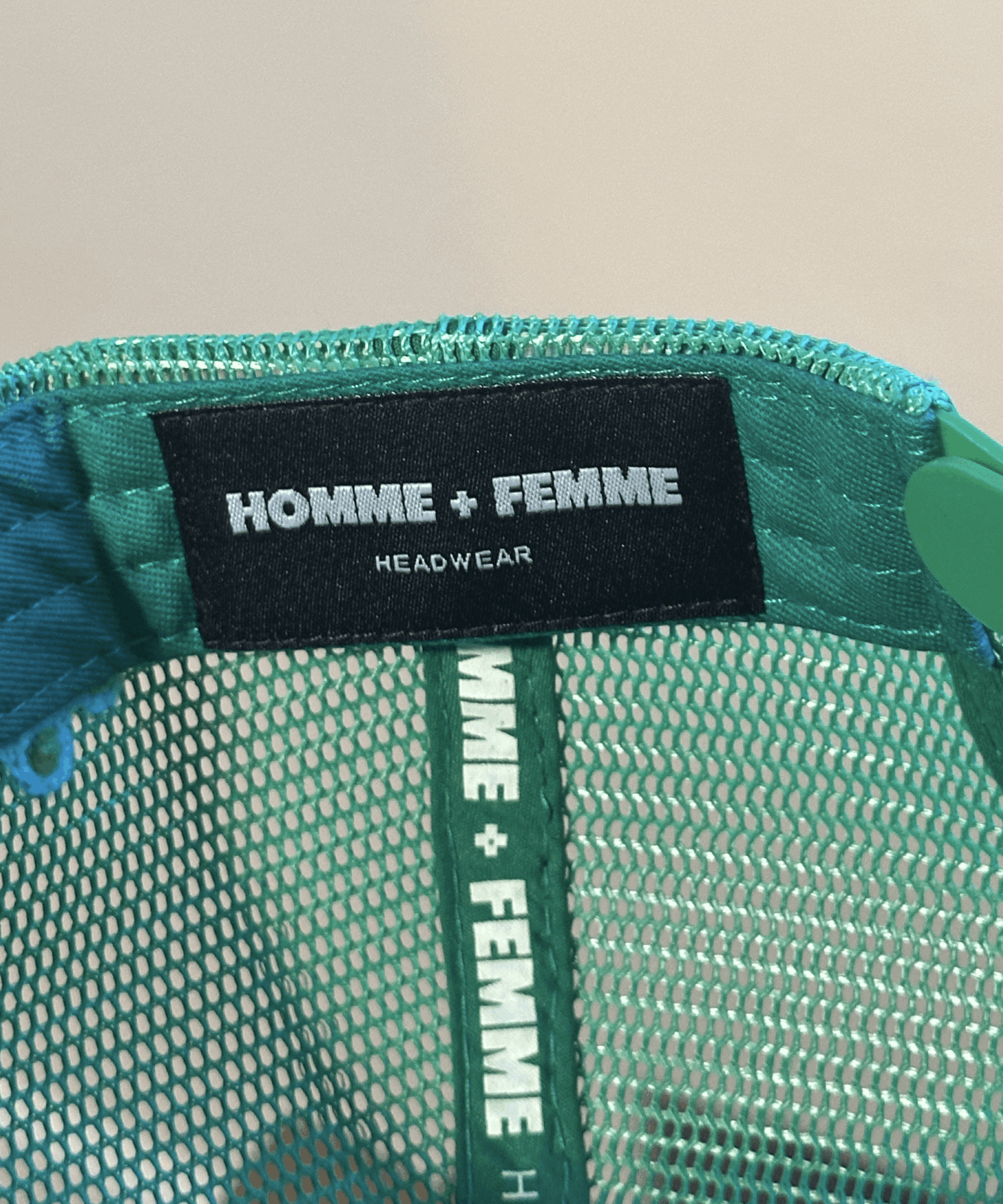 Homme + Femme La Homme + Femme Trucker Hat Green BRAND NEW FAKE LOVE RICH SEX Size ONE SIZE - 4 Thumbnail