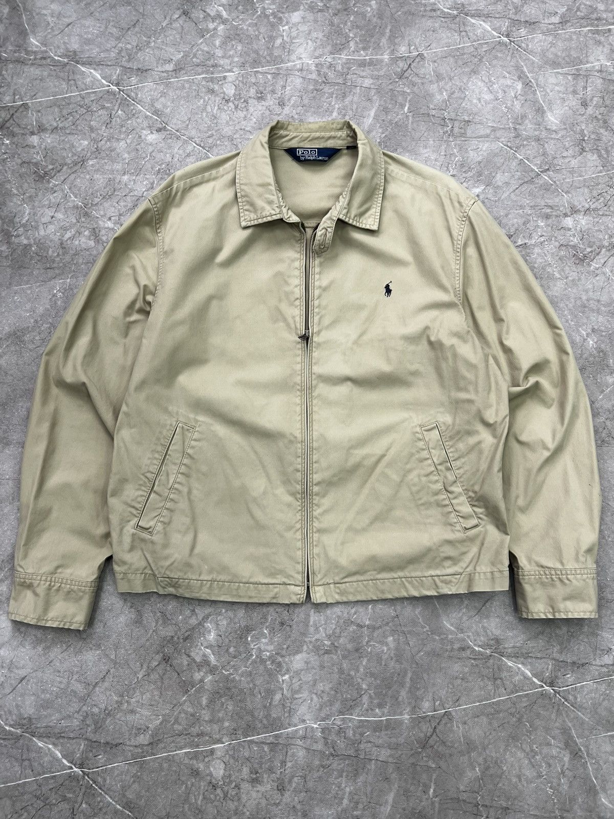 Polo Ralph Lauren × Vintage Vintage 90s Polo Ralph Lauren Harrington style boxy jacket Size US L / EU 52-54 / 3 - 1 Thumbnail