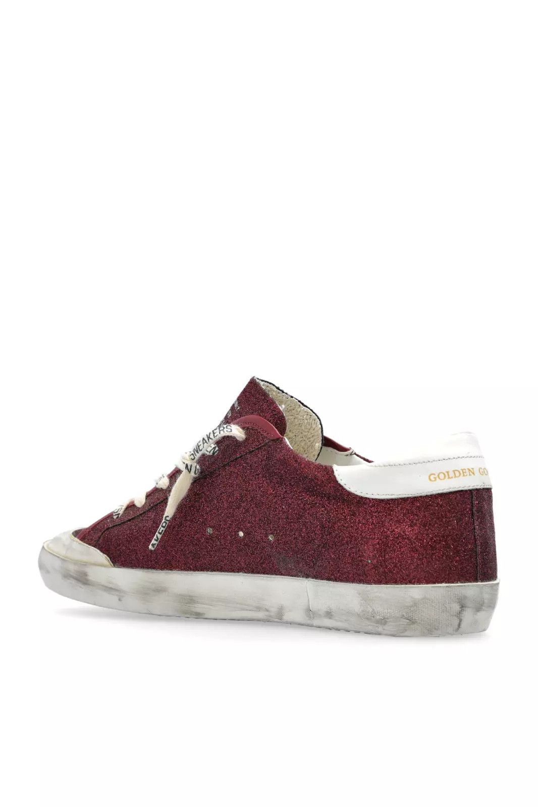 GOLDEN GOOSE Super-Star Wmn R/W Glitter Snkrs New